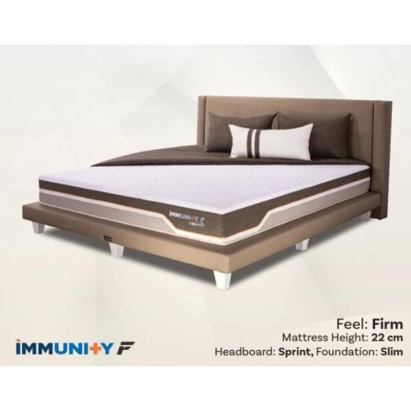 SPRING BED IMMUNITY ELEGAN KASUR BED MINIMALIS SPRING BED THERAPEDIC MODERN