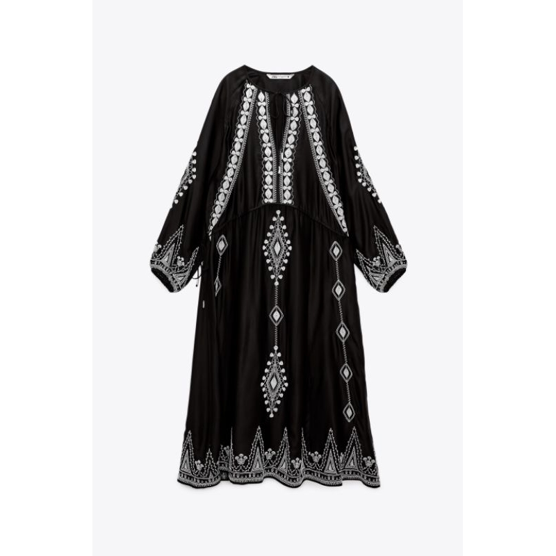 [KATALOG ZARA 2] Dress Skirt Katbol Poplin Bordir Embroidery Eyelet Preloved RARE ITEM