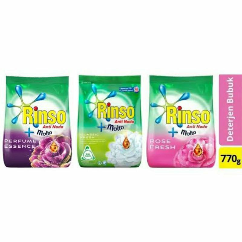 DETERJEN RINSO BUBUK 770GRAM RINSO ANTI NODA 1PCS