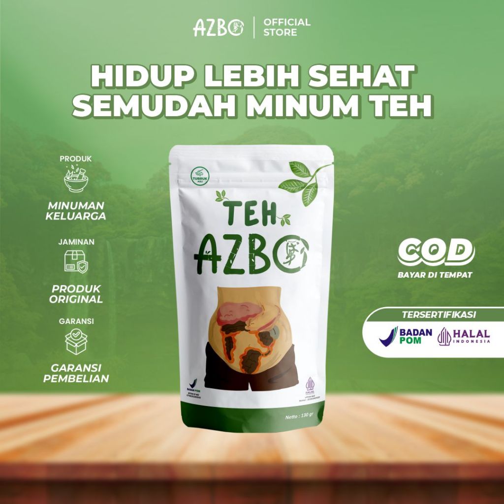 AZBO Teh Detox Awet Sehat Original - 1 Pouch [Isi 130 Gram]