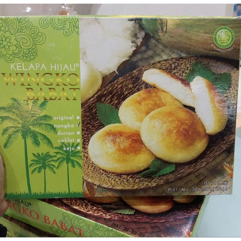 

Wingko Babat Nangka Brand Kelapa Hijau isi 10 pcs