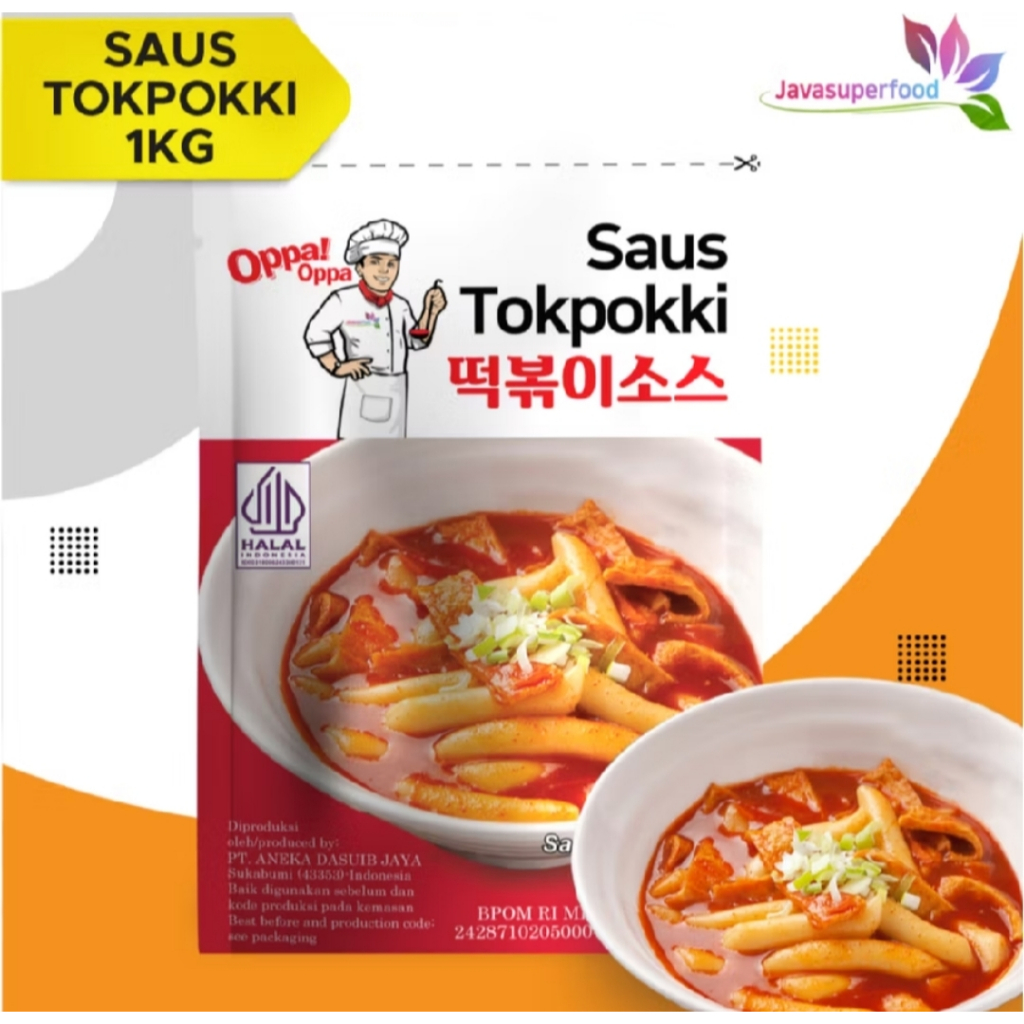 

Saus Tokpokki Tokpoki Topoki - Korean Tteokbokki Sauce - 1kg - Halal