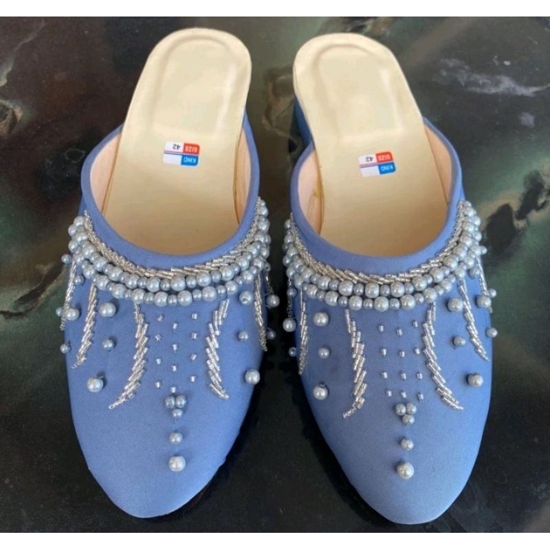 SELOP SANDAL PENGANTIN JAWA/WEDDING SHOES PRIA DAN WANITA MOTIF PAYET