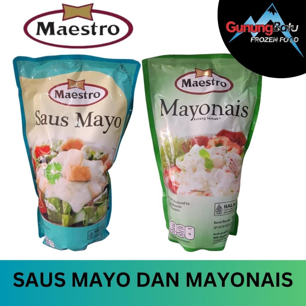 

MAESTRO MAYONAISE 1 KG / MAESTRO SAUS MAYO 1KG