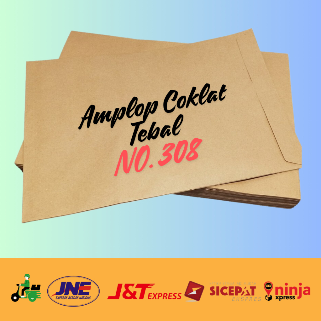 

Amplop Coklat No. 308 / Amplop Kertas / Amplop Tebal