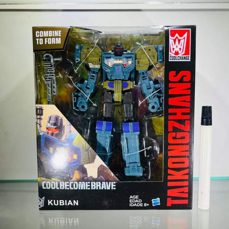 Mainan action figureTransformer Coolbecomebrave boxbruticusTaikongzhan kubiancool changescombiner wa
