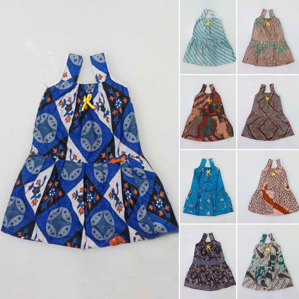(25 RIBU DAPAT 3) Daster Anak Dress Umur 1-3 tahun Model Ucansee Bahan Katun Renda
