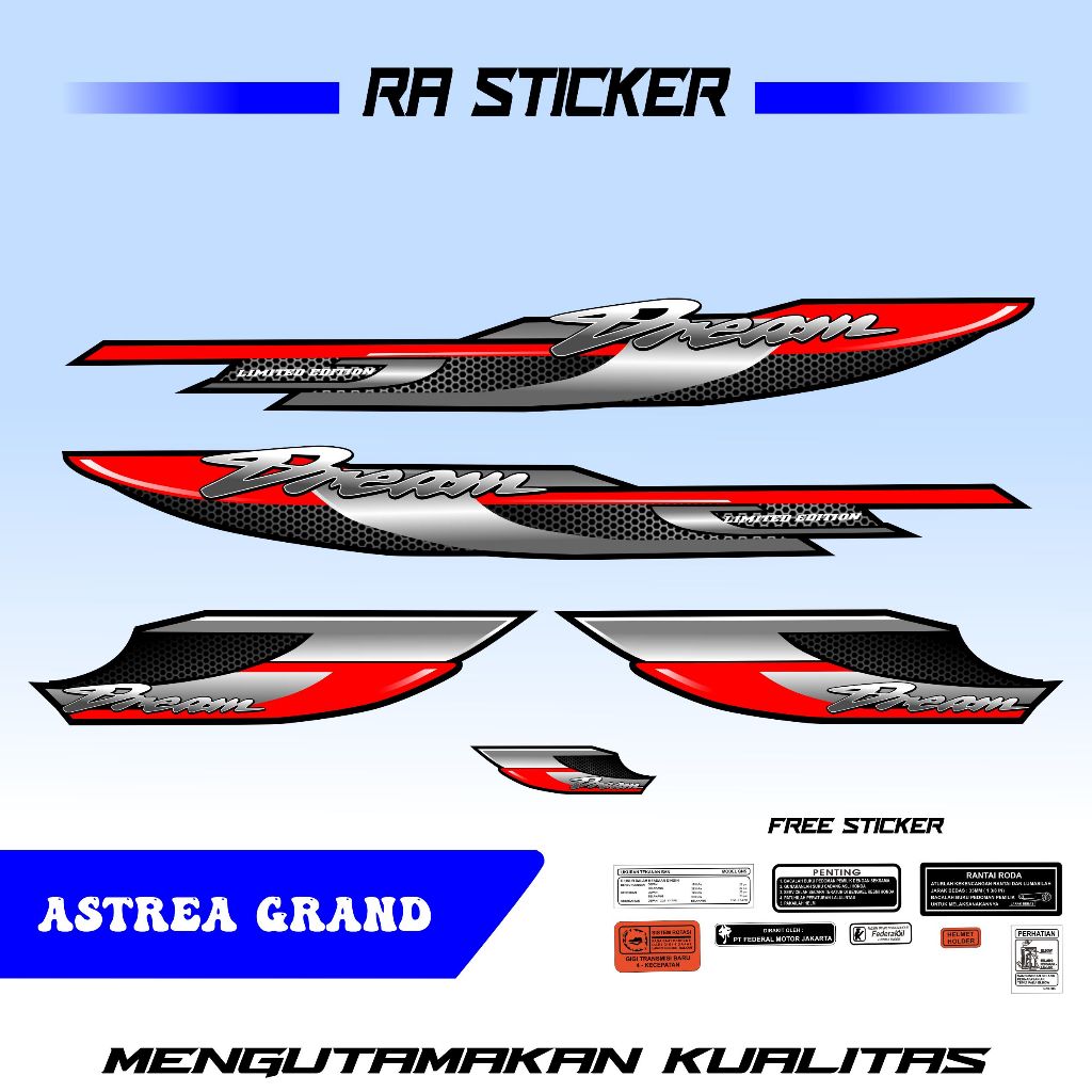 [COD] STRIPING ASTREA GRAND, STRIPING DREAM, ASTREA GRAND, STRIPING ASTREA TERBARU, STRIPING ASTREA 