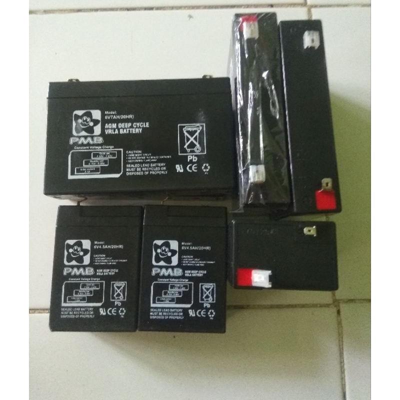 Aki 6V 7ah Mobil mainan aki anak