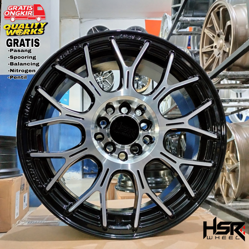 Velg Mobil Suzuki Ertiga Ring 16 Lebar 7 Velg Racing Hsr Wheel Rai-S5
