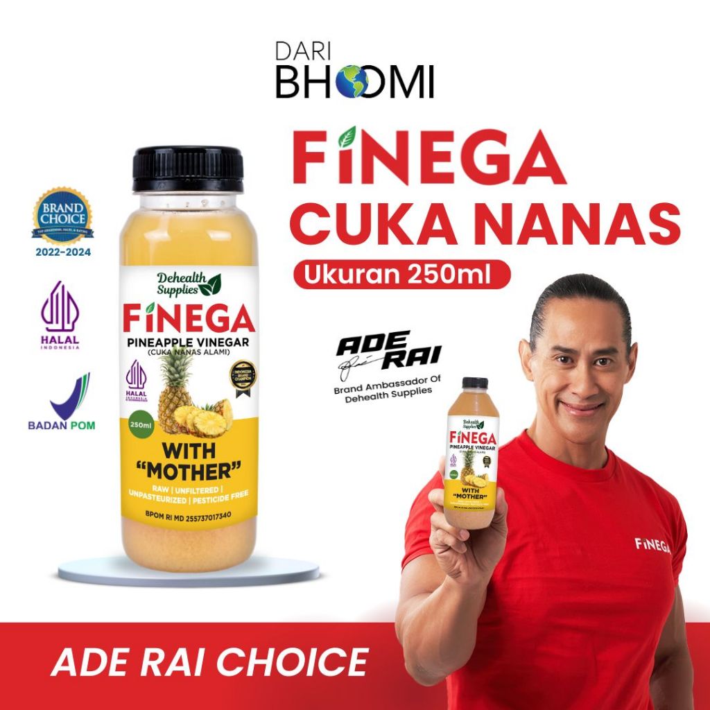 

Vinega Cuka Nanas 250ml Plastik Dehealth Supplies