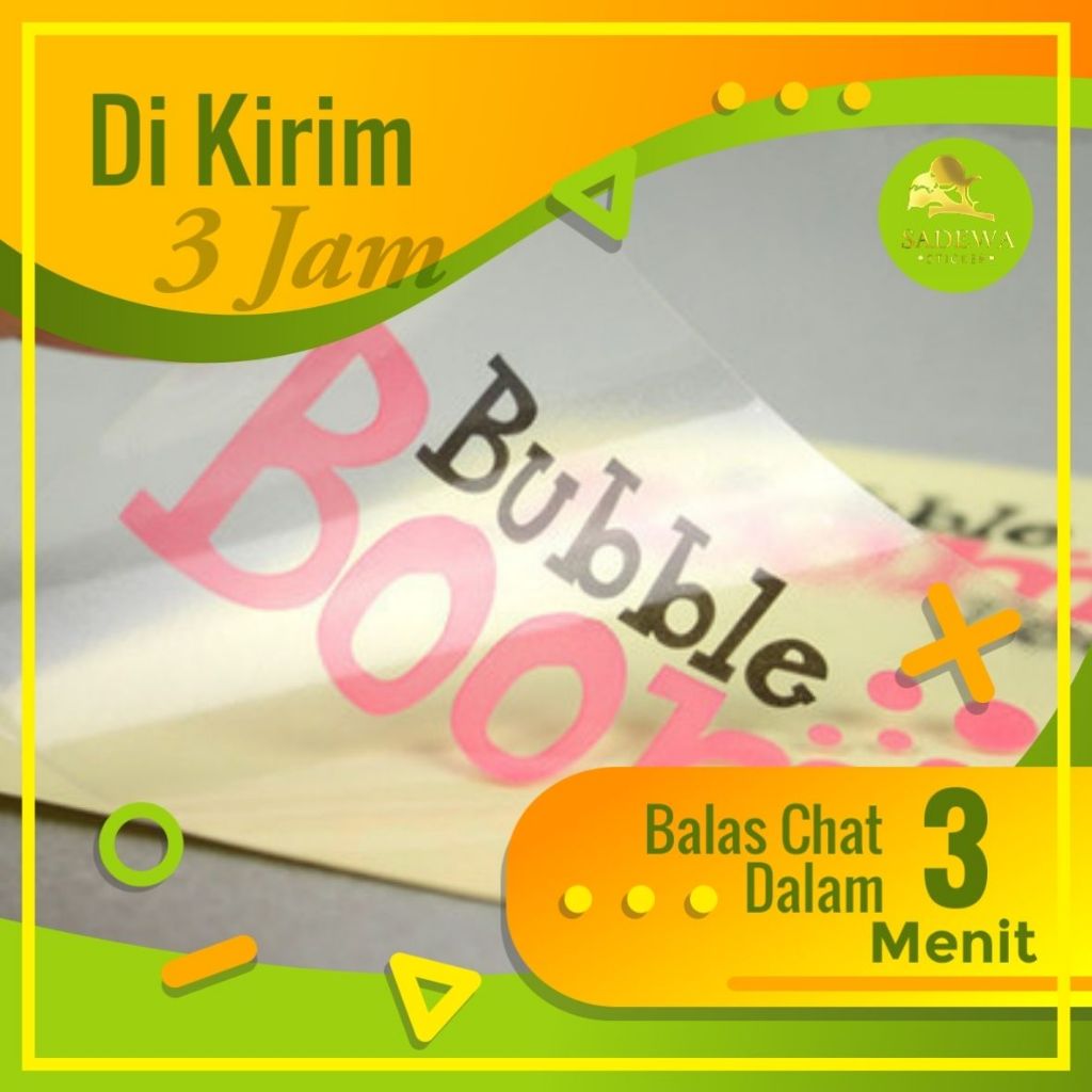 

SPV 4 1-7 Cetak Stiker Logo Olshop Custom Sticker Label Waterproof