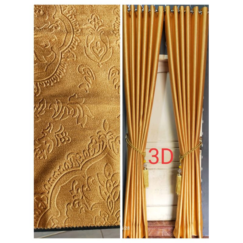 GORDEN blackout 3D beludru embos premium