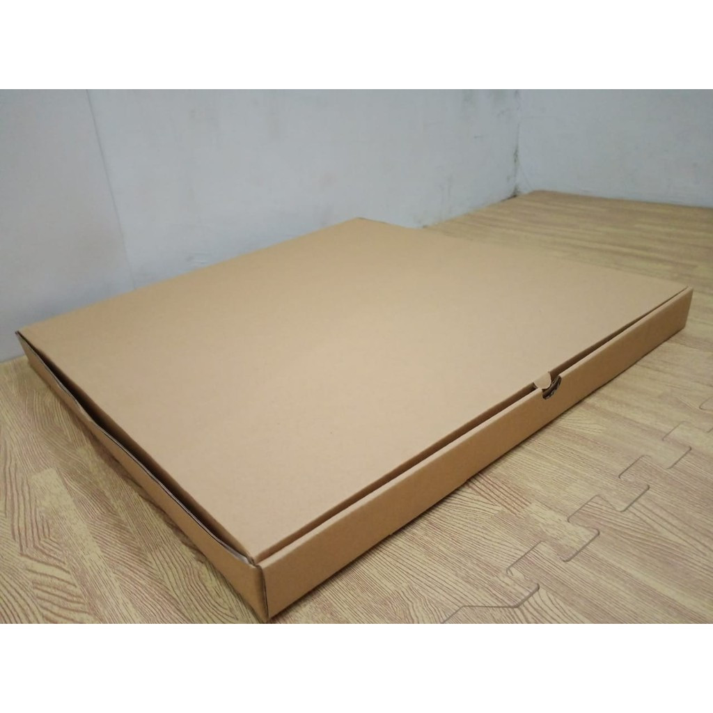 

(10 pcs) Box Jam Dinding 50x50x4cm Kardus Pizza Coklat Polos Dus Hampers