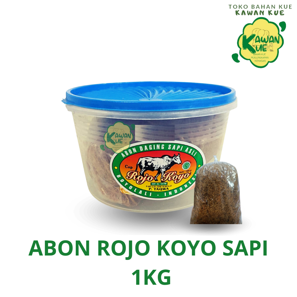 

ABON SAPI CAP ROJO KOYO 1KG / KUALITAS ASLI DAGING SAPI / TOPPING ROTI / TAMBAHAN LAUK