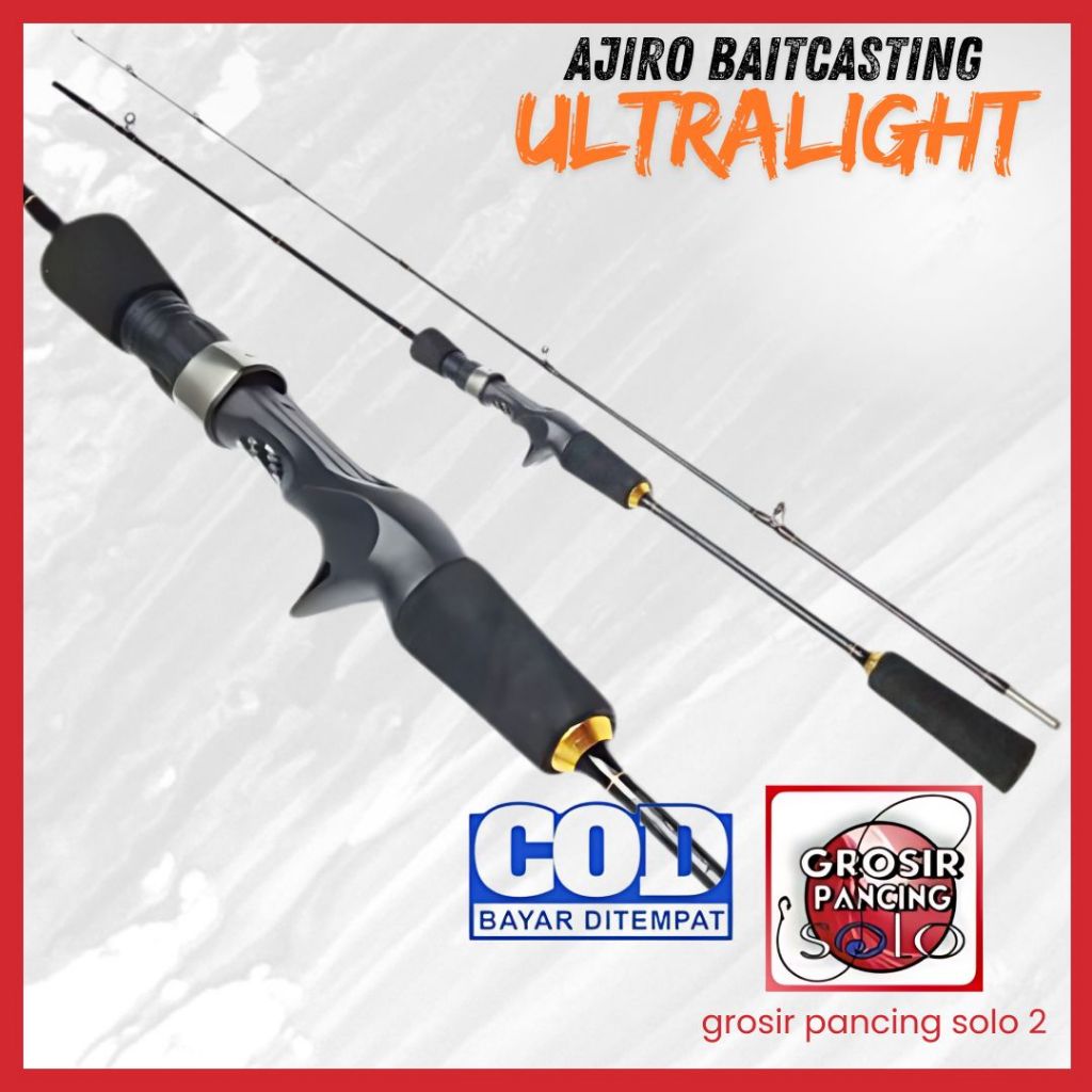 Joran Casting Ajiro Sniper BC LENTUR UL ultralight  Baitcasting 165 180 198 cm