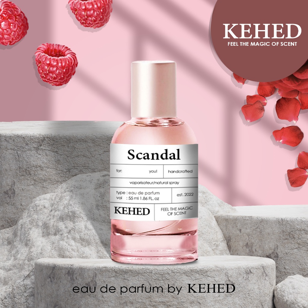 KEHED Parfum Wanita Pria SCANDALOUS Aroma Soft Lembut Parfume KEHED Farfum Minyak Wangi Tahan Lama