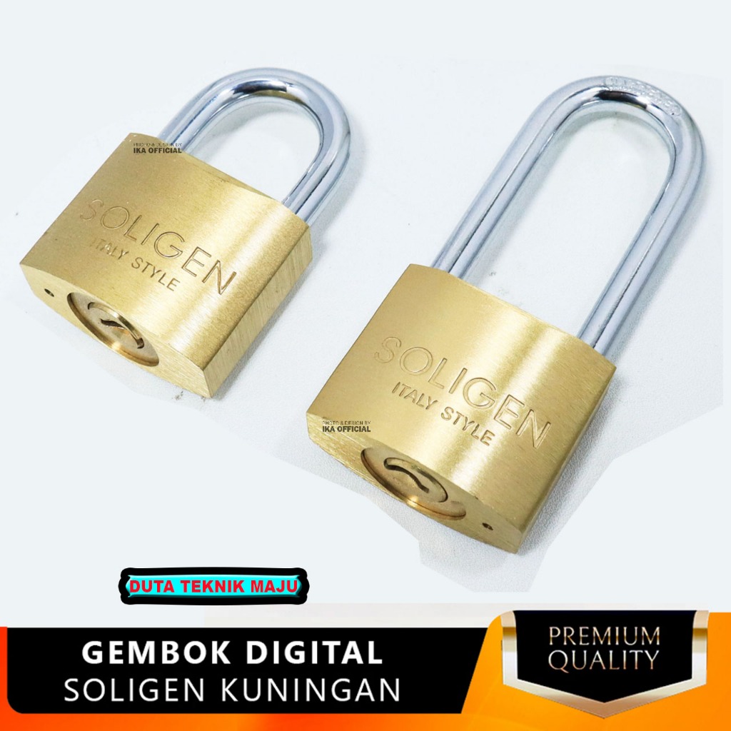 Soligen Gembok Pagar 60 MM Anti Karat Maling Pager Besar Leher Panjang Pendek Pintu Rumah Gerbang Ku