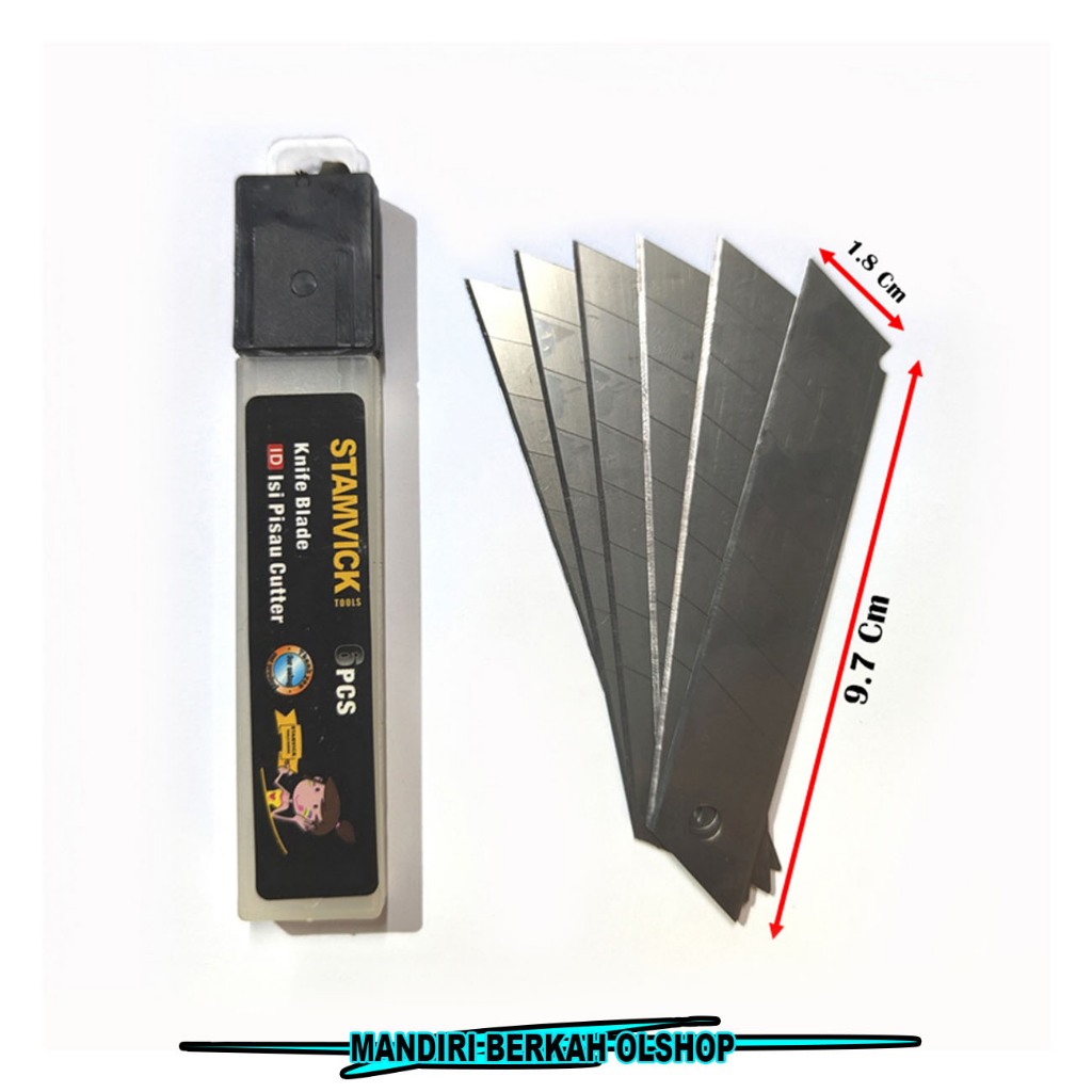 

Isi Cutter Besar Isi 6 Pcs Refil Pisau Cuter Kater Karter Stamvick