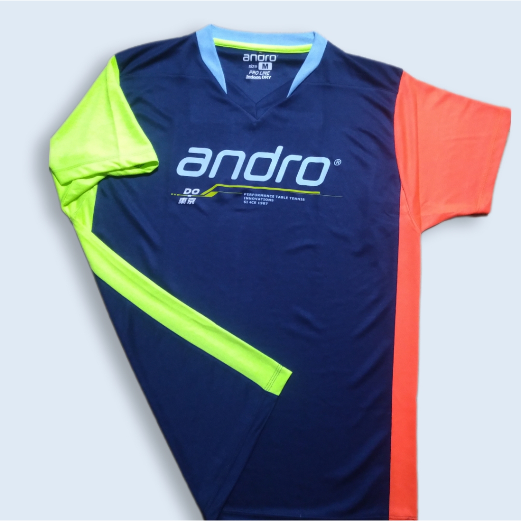 ANDRO - Kaos / Jersey Olahraga Tenis Meja / Pingpong / Table Tennis - navy