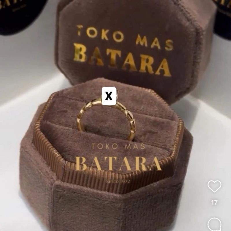 Orderan Kak Haifa - Cincin Motif Gerigi Emas 97% 1 Mayam