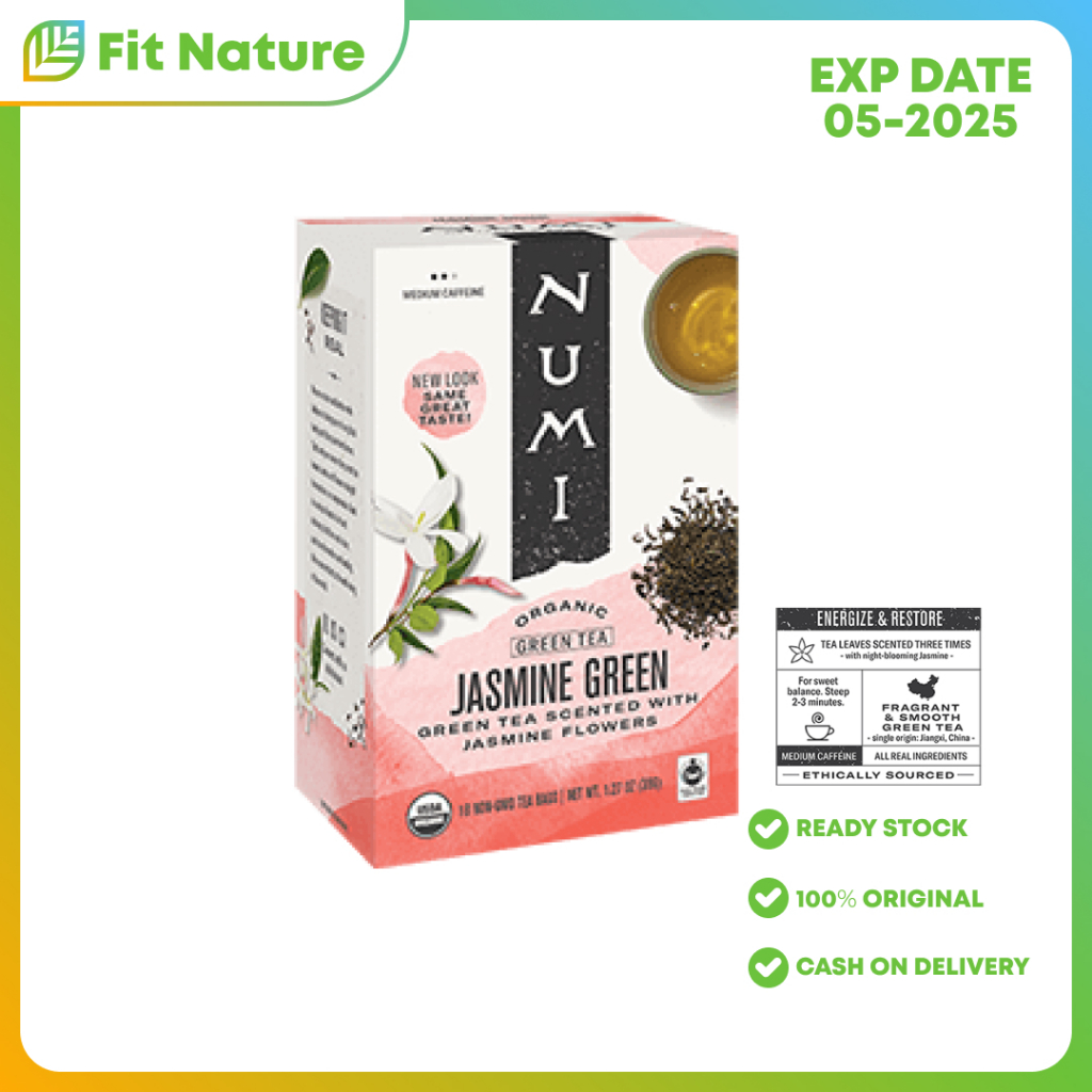 

Teh Celup Organik Organic Jasmine Green Tea Numi 36 g