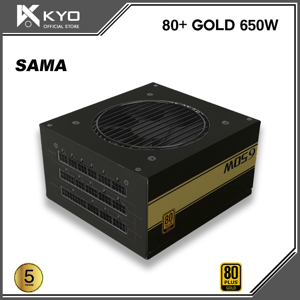 KYO Sama ARMOR PSU 650W 80+ Gold Full Modular PSU 650W 80 Gold Black