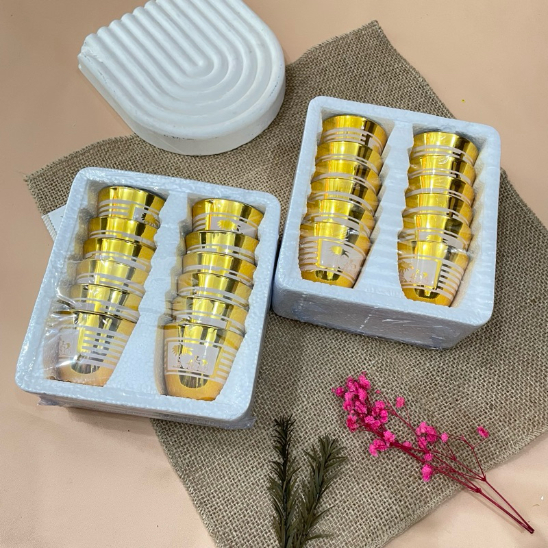 GELAS CUCING PREMIUM UNTUK  MINUM AIR ZAM-ZAM OLEH  OLEH HAJI UMROH  12 PCS