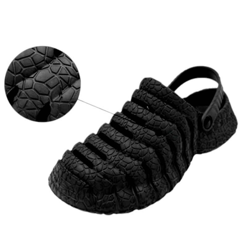 Sandal pria hitam sepatu karet pria dewasa casual sandal clog pria sandal pria nyaman