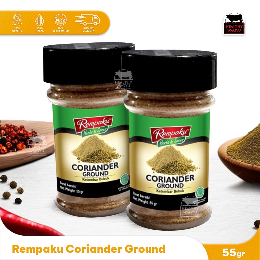 

Coriander Ground Ketumbar Bubuk Rempaku 55gr Healthy Wagyu