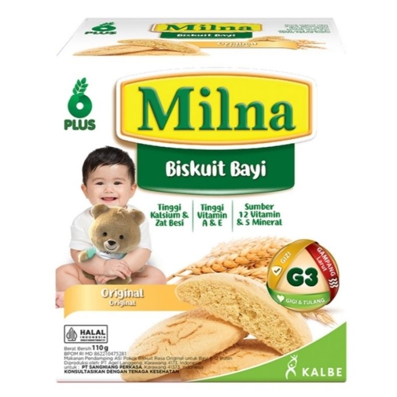 

Milna Biskuit Bayi 6+ Rasa Original 110gr