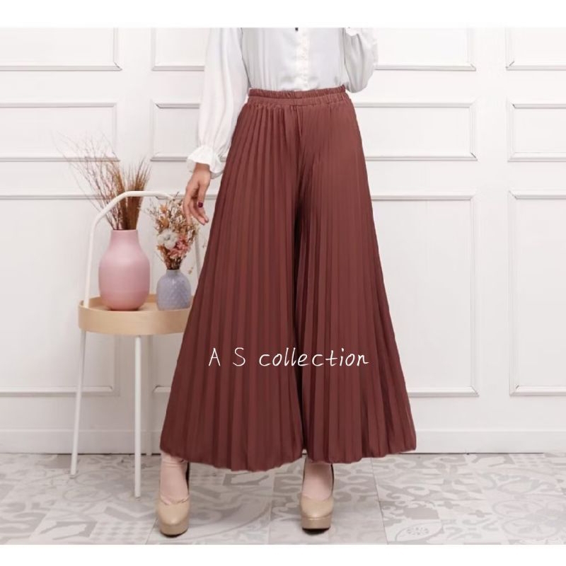 Kulot Plisket Premium//rok kulot plisket