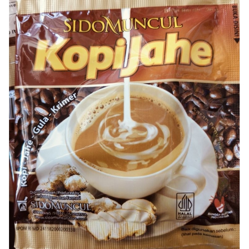 

Kopi jahe / Susu jahe Sidomuncul renceng 26gX 10 sachet