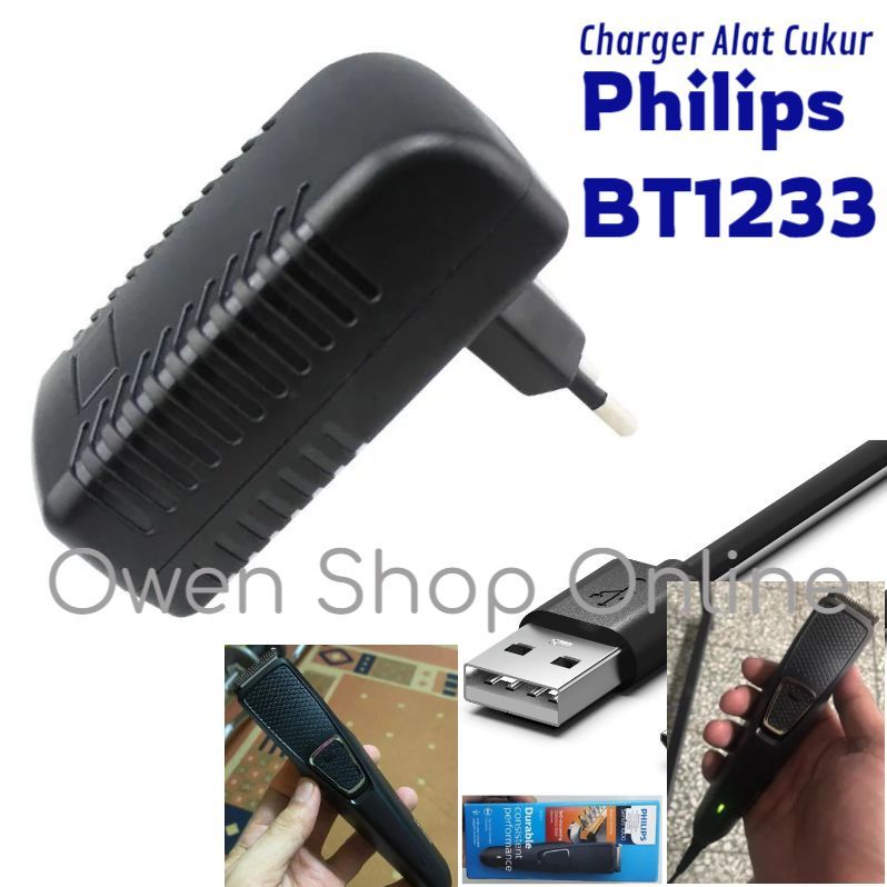 Charger Adaptor Shaver Philips BT1233 Adapter Alat Cukur Philip