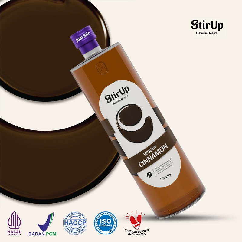 

StirUp Woody Cinnamon - Gourmet Syrup Kayu Manis - Glass