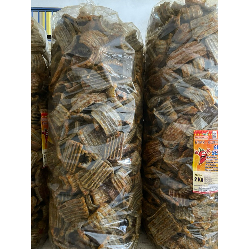 

krupuk jengkol pedas nagih 500grm