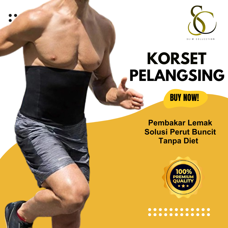 Korset Pelangsing Perut Buncit Ori Alat Pembakar Lemak Korset Slimming Waist Cincher Pengecil Perut 