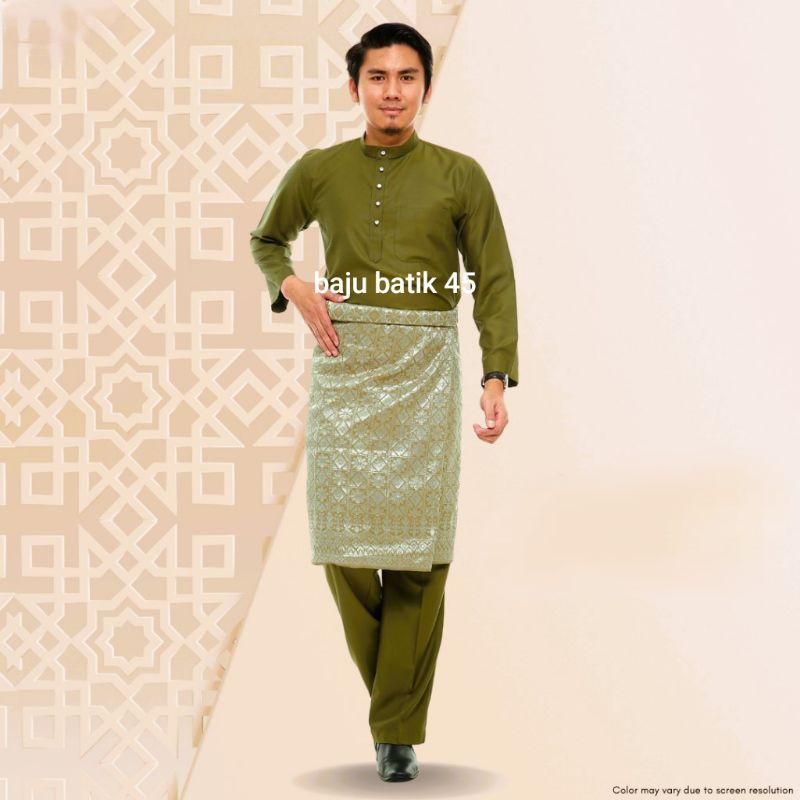 HOT SALE satu set dengan celana baju kurung Melayu baju teluk belanga baju melay