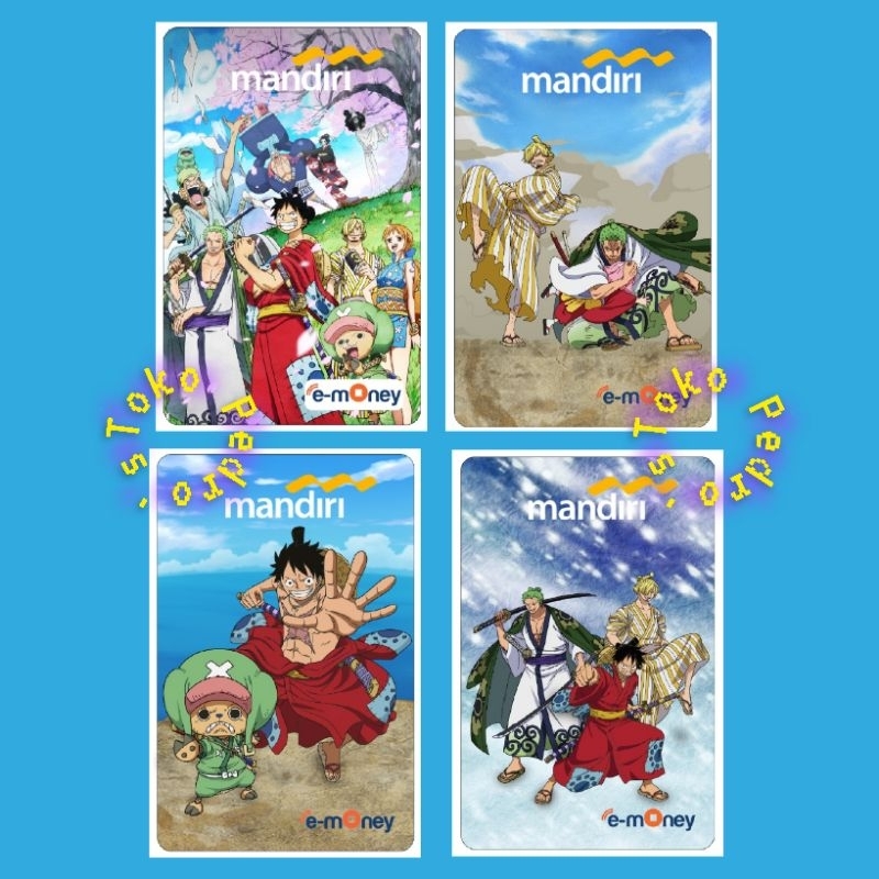 Mandiri eMoney Special Edition ONE PIECE 2024  ORIGINAL /Like eToll FLAZZ BRIZZI or Tapcash