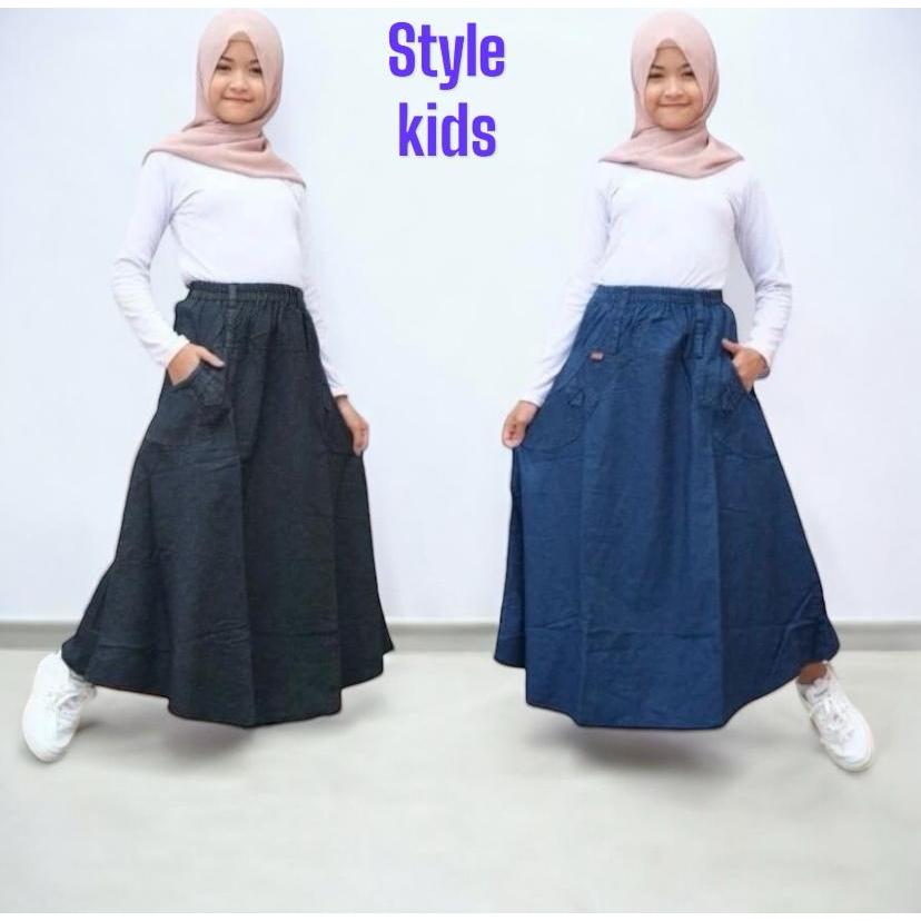 ROK JEANS ANAK//ROK JEANS ANAK PAYUNG//ROK JEANS