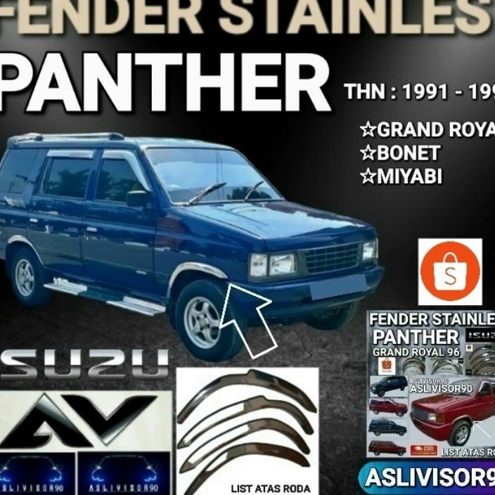 HEBOH Fender List Atas Roda  PANTHER GRAND ROYAL 96 BONET  MIYABI thn 19911999
