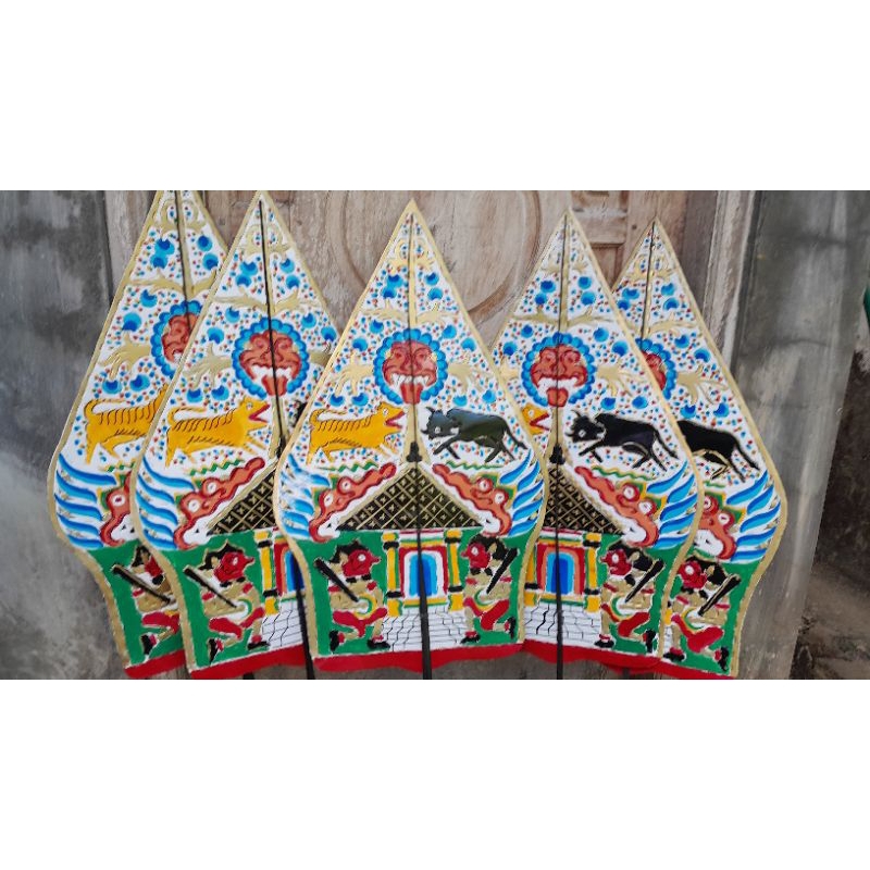 Gunungan wayang kertas ukuran 60 cm