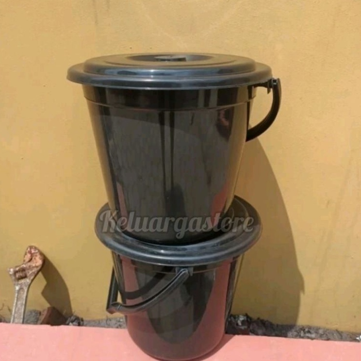 Official Shop ember timba hitam 3 galon  tutup 11 liter tasyukuran  air slametan  syukuran  hajatan