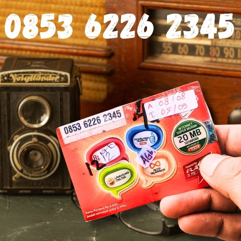 NOMOR CANTIK TELKOMSEL KARTU AS JADUL ABBA 6226 URUT NAIK RAPI 2345