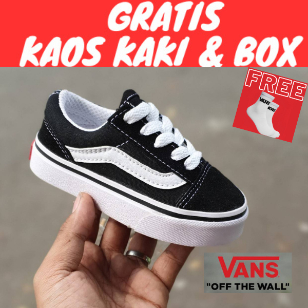 SEPATU VANS1 OLD SKOOL ANAK TALI UKURAN 20-35 SEPATU SEKOLAH SD ANAK LAKI LAKI PEREMPUAN COWOK CEWEK