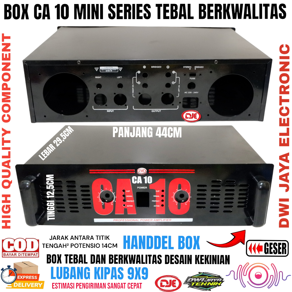 Box Power Amplifier CA 10 Mini / Bok CA10 Series Bahan Tebal