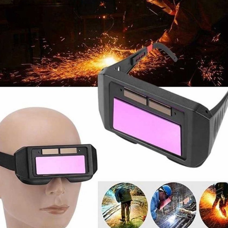 Beli Kacamata Tukang Las Anti Silau Kacamata Las Otomatis Kacamata Welding Glasses Auto Darkness Ori