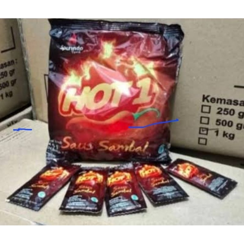 

HOT1 SACHET 9GR ISI 1 PACK 25 SACHET