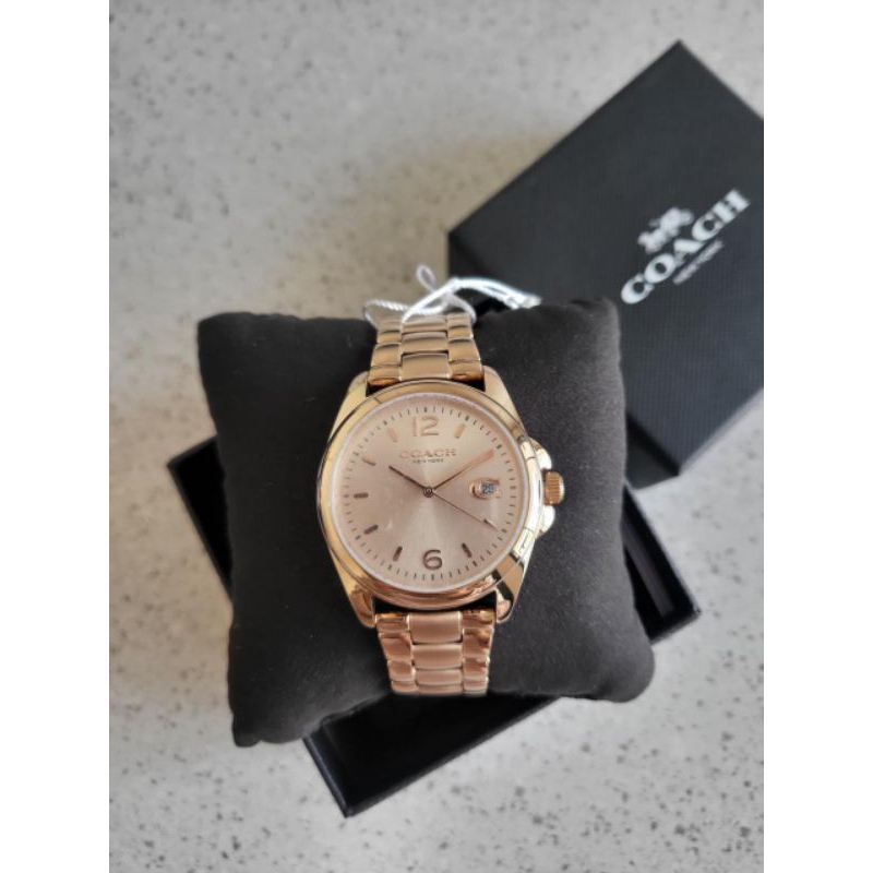 Ready Coach Greyson Quartz Rose Gold Dial Ladies Watch 14503912 - **