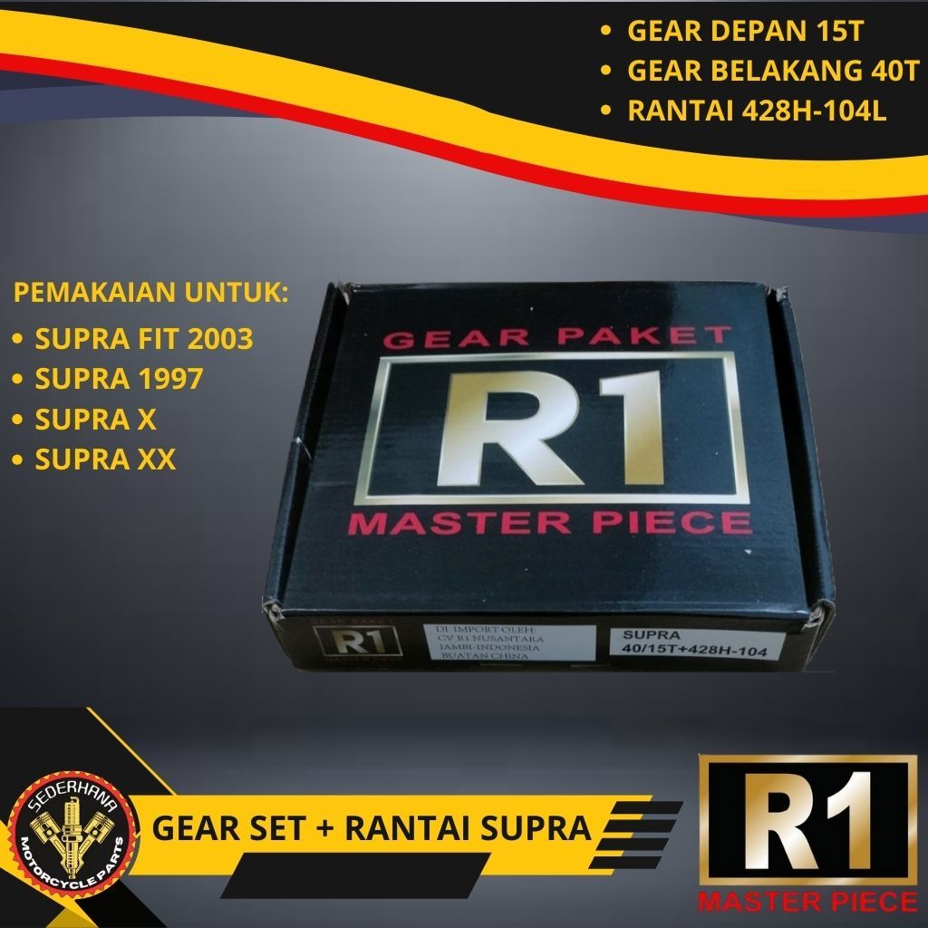 GEAR GIR SET GEAR PAKET SUPRA SUPRA X SUPRA FIT LAMA KEV SEPUHAN BAKAR